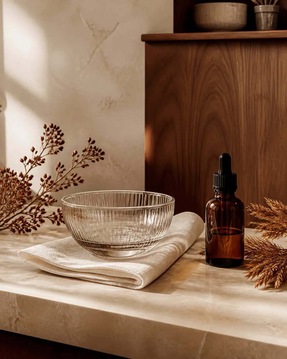 Editorial beauty still life representing chemical peels